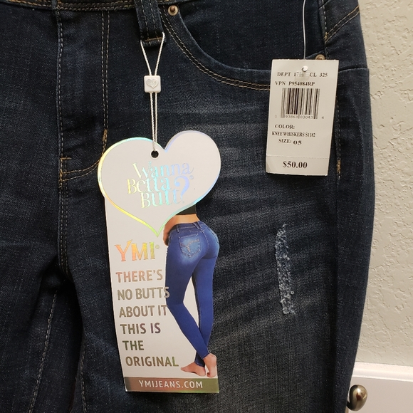 NWT Wanna Betta Butt Distressed Skinny Jeans Sz 5 - Picture 10 of 12